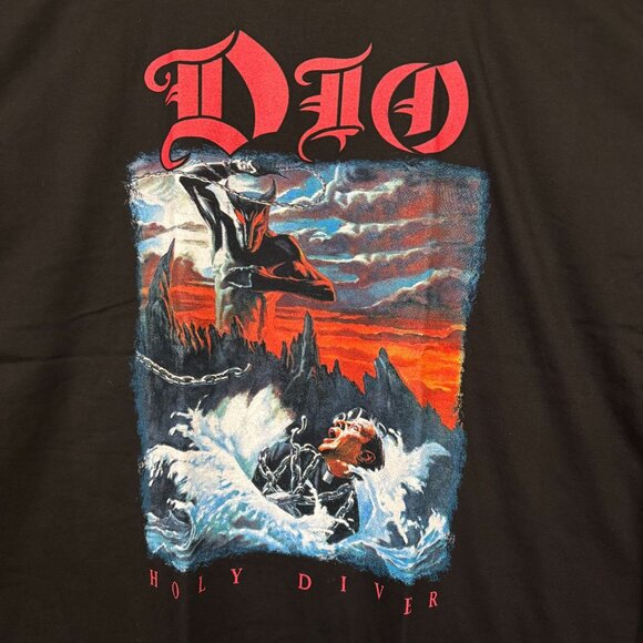 Dio Holy Diver Debut Album Cover Heavy Metal Band T-Shirt XL - Picture 2 of 4